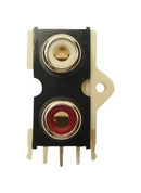 Cliff Electronic Components FC68405 RCA (Phono) Audio / Video Connector Dual PCB 3 Contacts Jack Metallised Thermoplastic Body