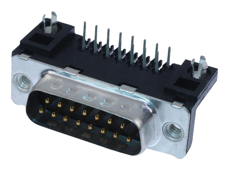 Amphenol ICC (FCI) D15S13A4GV00LF D Sub Connector DB15 15 Contacts Receptacle Through Hole DA Delta Series