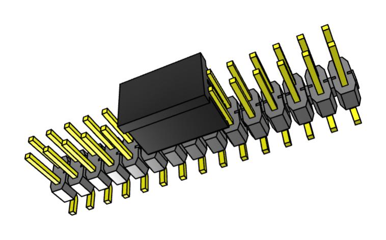 Samtec TSM-115-01-L-DV-P-TR. TSM-115-01-L-DV-P-TR. Connector Header 30POS 2ROW 2.54MM