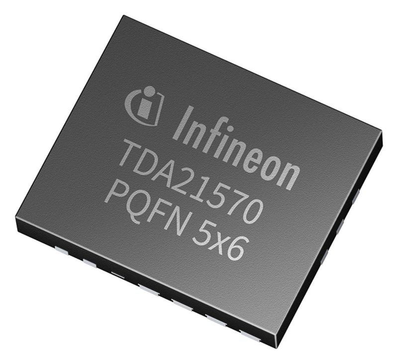 Infineon TDA21570AUMA1 Voltage Regulator DC/DC Gate Driver Integrated Power Stage 4.25V to 16V in 70A out 1.5MHz QFN