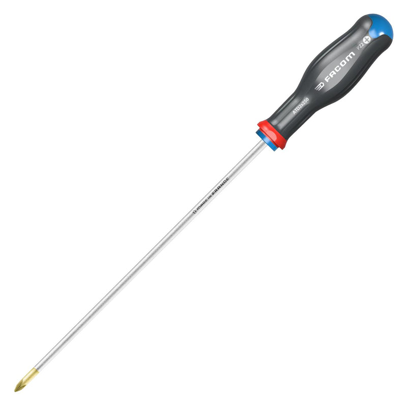 Facom ATD2X250 Screwdriver Pozidrive PZ2 Tip 250 mm Blade 370 Overall Length Protwist Series