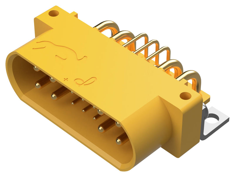 Positronic GFSH89M47B/AA Rect PWR Conn R/A Plug 17POS THT New