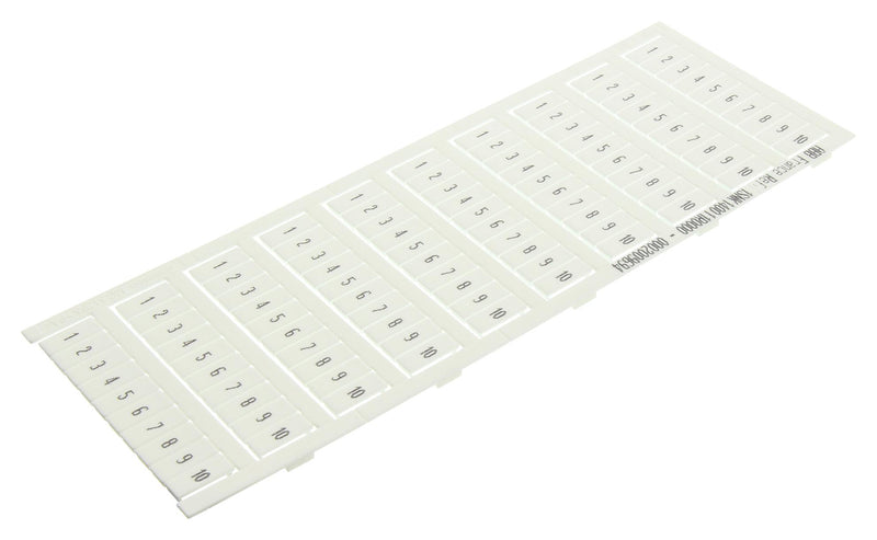 Entrelec - TE Connectivity 1SNK140011R0000 1SNK140011R0000 Terminal Block Marker SNK Series Blocks 1 to 10