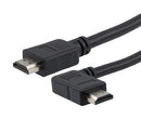 L-COM HD21PRAR-MM-BLK-2M Hdmi 2.1 Cable M/RA-RIGHT-M PVC BLK 2.0M 52AK0485 New