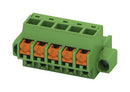 Phoenix Contact FKCOR 25/ 5-STF-508 Pluggable Terminal Block Flange 5.08 mm 5 Ways 24AWG to 12AWG 2.5 mm&Acirc;&sup2; Push In 12 A