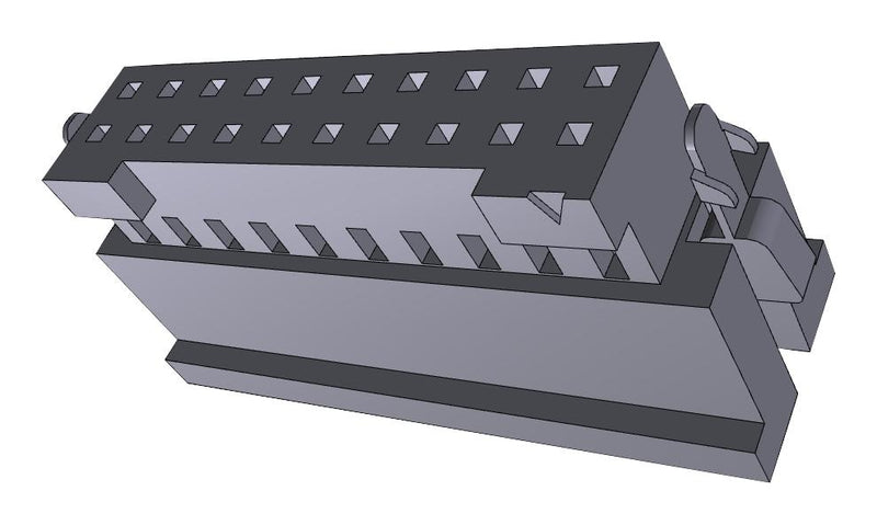 Samtec ISD2-10-D-M Connector Housing ISD2 Receptacle 20 Ways 2 mm CC81 Series Socket Contacts