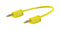 Staubli 28.0039-030-24 Test Lead PVC 2mm Stackable Banana Plug 60 VDC 10 A Yellow 300 mm