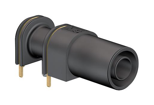 Staubli 66.9040-21 66.9040-21 Banana Test Connector 4mm Socket Through Hole Mount 24 A 1 kV Gold Plated Contacts Black