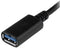 Startech USB31CAADP USB31CAADP USB Cable Type C Plug to A Receptacle 152 mm 0.5 ft 3.0 Black