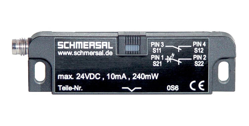 Schmersal 101193290 Safety Interlock Switch BNS 36 Series DPST-NC M8 Connector IP67