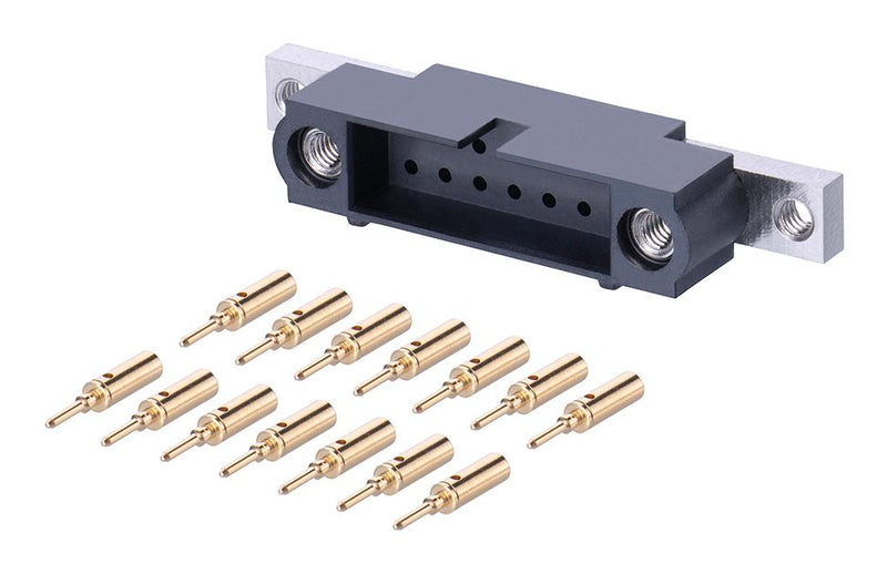 Harwin M80-5C11405MU M80-5C11405MU Rectangular Connector Datamate J-Tek M80 14 Contacts Plug 2 mm Crimp Row