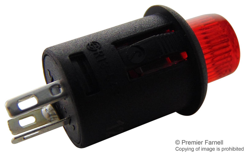 Multicomp PRO R13-548CL-05-BR R13-548CL-05-BR Pushbutton Switch 12.1 mm Spst (On)-Off Round Raised