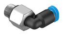 Festo 153331 Pneumatic Fitting Push-In L-Fitting M5 14 bar 3 mm PBT (Polybutylene Terephthalate) Qsml