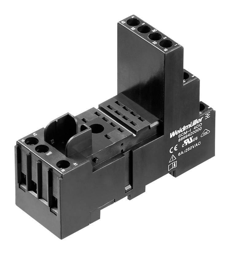 Weidmuller 8869420000 Relay Socket 14P 6A 250VAC DIN Rail