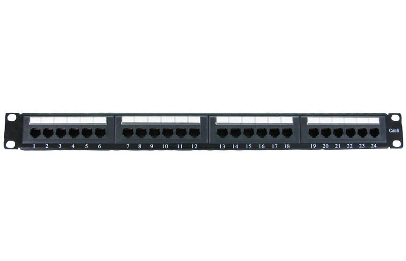 PRO Signal UT-899544 UT-899544 Patch Panel RJ45 24 Ports Cat6 1U Pro Punch Down Panels