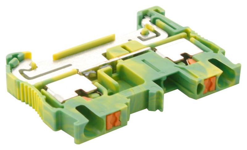 Phoenix Contact PT 25-PE DIN Rail Mount Terminal Block 2 Ways 26 AWG 12 4 mm&Acirc;&sup2; Push In 28 A