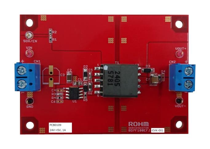 Rohm BD7F100EFJ-EVK-001 Evaluation Board BD7F100EFJ DC/DC Converter Isolated 24V In 5V Out 1A