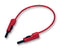 HIRSCHMANN TEST AND MEASUREMENT 973644101 Test Lead, 4mm Banana Plug to 4mm Banana Plug, Red, 60 V, 16 A, 250 mm