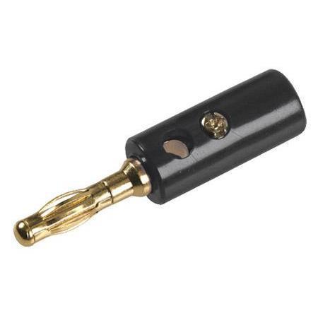 PRO Signal PSG03481 Banana Plug 4MM Black Gold 86T1700