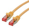 Roline 21.15.2621 21.15.2621 Ethernet Cable S/FTP Cat6 1 m 3.28 ft RJ45 Plug to Yellow