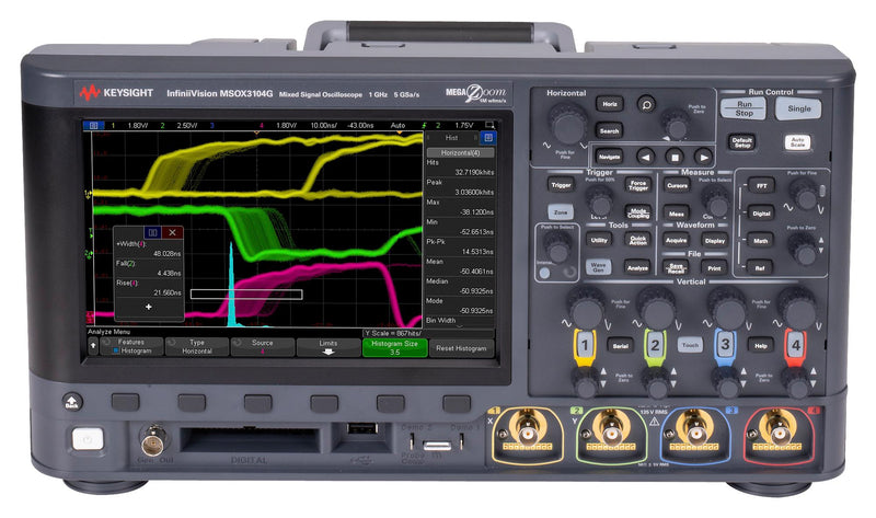 Keysight Technologies MSOX3014G Digital Oscilloscope Infiniivision 3000G X 4+16 Channel 100 MHz 5 Gsps 4 Mpts 3.5 ns