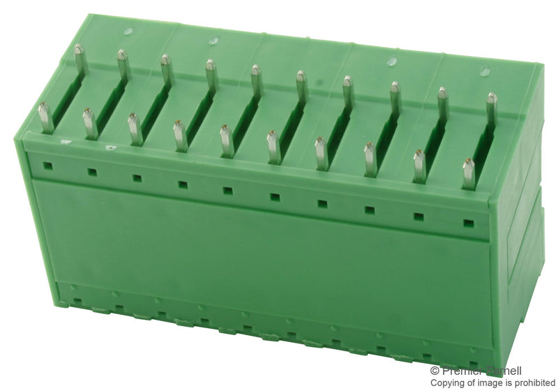 Phoenix Contact MDSTB 25/10-G1-508 MDSTB 25/10-G1-508 Terminal Block Header 5.08 mm 10 Ways A 320 V Through Hole Right Angle