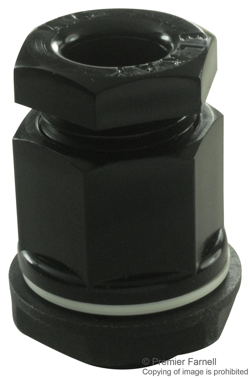 ABB - Adaptaflex 250/92/96-B Cable Gland Metric With Locknut & Washer M16 x 1.5 7 mm 10.5 Nylon (Polyamide) Black