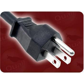 Quail Electronics 2500.072AL 6 Locking Power Cable 5-15P - IEC60320-C13 85W1467 New