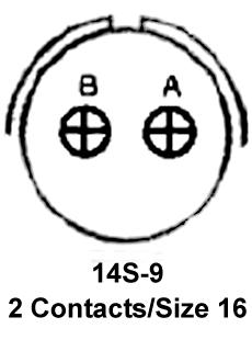 Amphenol Industrial MS3102A14S-9P. MS3102A14S-9P. Circular Connector Receptacle Size 14S