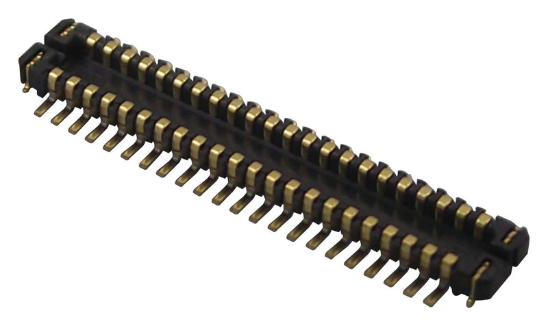 HIROSE(HRS) BM10B(0.8)-20DP-0.4V(51) BM10B(0.8)-20DP-0.4V(51) Mezzanine Connector Header 0.4 mm 2 Rows 20 Contacts Surface Mount Phosphor Bronze