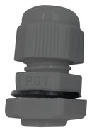 PRO Elec PELB0282 Cable Gland PG9 4 mm 8 NBR (Nitrile Butadiene Rubber) Nylon 6.6 (Polyamide 6.6) Grey