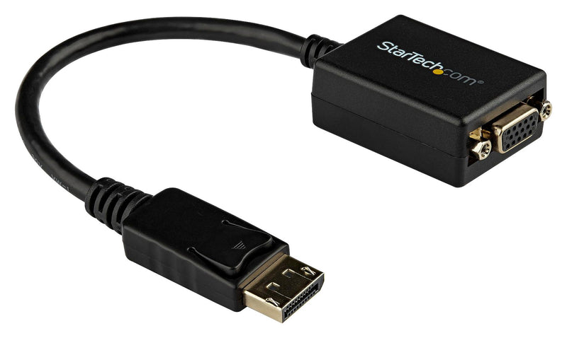 Startech DP2VGA2 Connector Adapter 225mm Cable Displayport 1 Ways Plug VGA Receptacle