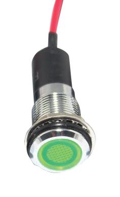 Mallory FL1M-12FW-1-G12V LED GRN 12MM NUT 12VAC/DC STK &pound; 99AC2289