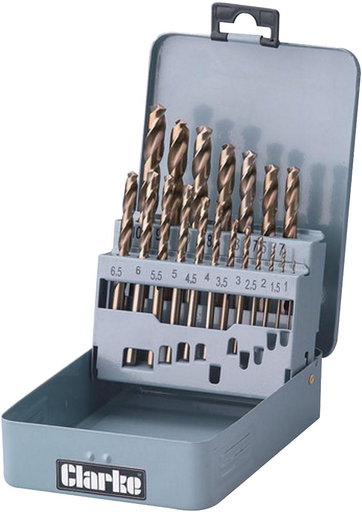 Clarke International 1801383. 1801383. Metric Drill Bit Set Cobalt Steel 19 Piece