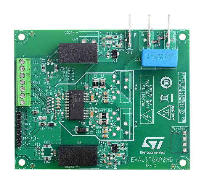 Stmicroelectronics EVALSTGAP2HDM Evaluation Board STGAP2HD Isolated Half Bridge Gate Driver