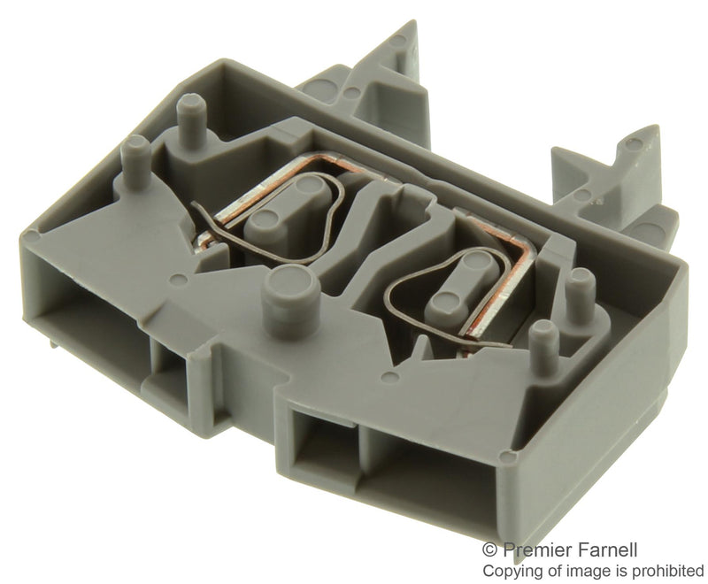 Wago 264-701 DIN Rail Mount Terminal Block 2 Ways 28 AWG 12 2.5 mm&Acirc;&sup2; Clamp 24 A