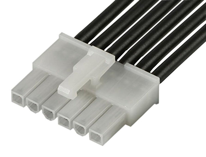 Molex 215322-1062 215322-1062 Cable Assembly Mini-Fit Jr. Plug to 6 Ways 4.2 mm 1 Row 300 11.8 "