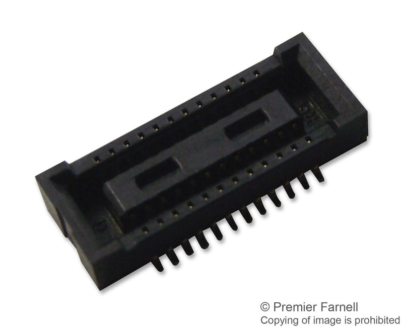 HIROSE(HRS) DF40C-24DS-0.4V(51) DF40C-24DS-0.4V(51) Mezzanine Connector Receptacle 0.4 mm 2 Rows 24 Contacts Surface Mount Phosphor Bronze