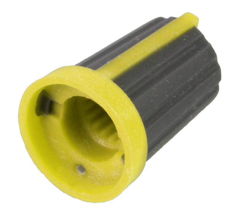 Multicomp CR-MS-2 CR-MS-2 Knob Splined Shaft 6 mm Rubber With Plastic Insert Round Indicator Line 12