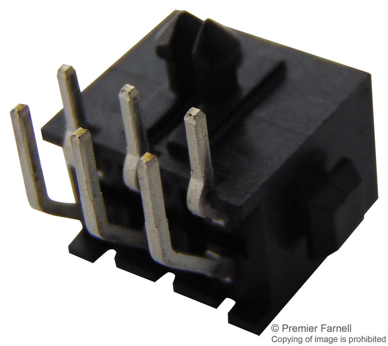 AMP - TE Connectivity 3-794618-6 3-794618-6 Pin Header Wire-to-Board 3 mm 2 Rows 6 Contacts Through Hole Right Angle Micro MATE-N-LOK