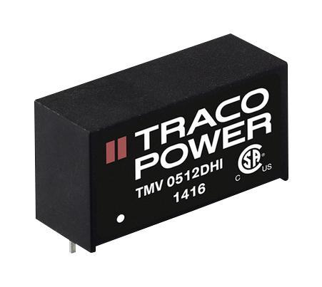 Tracopower TMV 1505DHI Isolated Board Mount DC/DC Converter 2 Output 1 W 5 V 100 mA -5