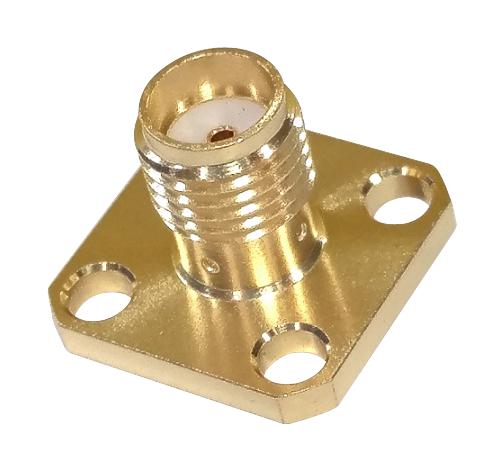 Multicomp MC002942 RF / Coaxial Connector SMA Straight Flanged Jack 50 ohm Beryllium Copper