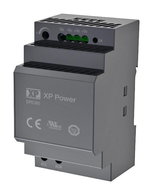 XP Power DRC60US05 AC/DC DIN Rail Supply (PSU) ITE 1 Output 33 W 5 V 6.5 A