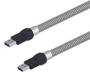 L-COM U3A00001-05M USB Cable 3.0 A Plug 0.5M Metallic