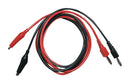 B&amp;K Precision TL 5A Test Lead Set 4mm Banana Plug Alligator Clip 5 A Black Red 1 m