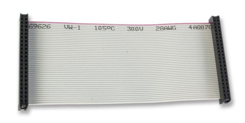 Amphenol Communications Solutions FC10600-0 Ribbon Cable IDC Receptacle to 10 Ways 23.622 " 600 mm 2.54