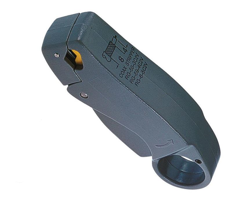 Duratool DT000458 Coaxial Cable Stripper for RG-6 RG-58 RG-59 and RG-62 Cables 180mm