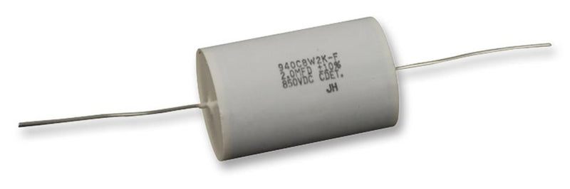 Cornell Dubilier 940C20P1K-F 940C20P1K-F Power Film Capacitor Double Metallized PP Axial Leaded 0.1 &Acirc;&micro;F &plusmn; 10% Snubber Through Hole