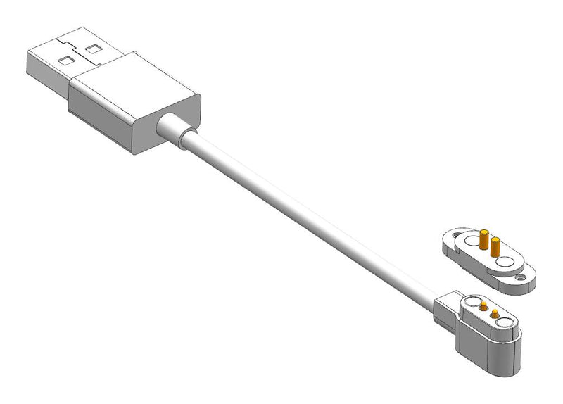 Multicomp PRO MP009318 Magnetic Connector Cable Assembly USB Type A Plug 2 Position 1 800 mm 31.5 "