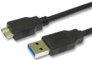 PRO Signal PSG91612 USB Cable Type A Plug to Micro B 0.5 m 19.7 " 3.0 Black